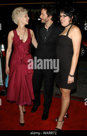 Mom Patric Taylor, Keanu Reeves and Sister Karina at the World Premiere of 'Constantine' held at Grauman's Chinese Theater in Hollywood, CA. The event took place on Wednesday, February 16, 2005.  Photo by: SBM / PictureLux - All Rights Reserved  - File Reference # 33855-1764SBMPLX Stock Photo