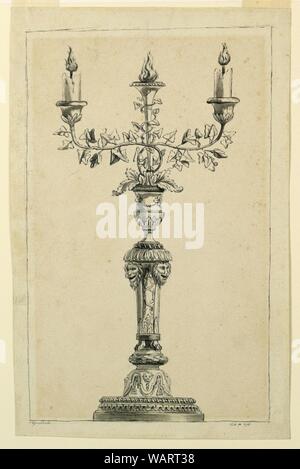Drawing, Project for a candelabrum, 1791 Stock Photo - Alamy