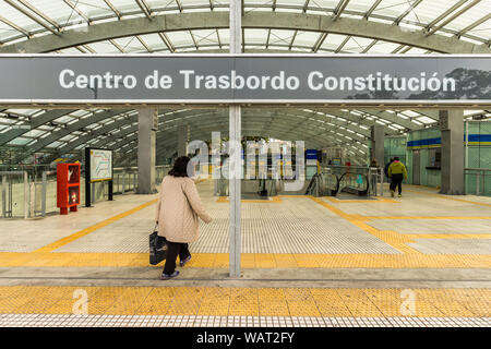 Buenos Aires, Argentina - June 22, 2017: New terminal at Constitucion station Stock Photo