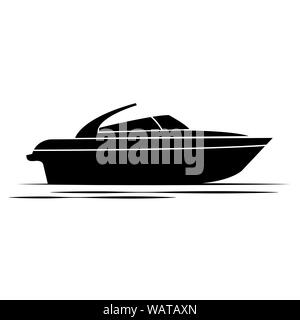 Front view of a boat Stock Vector