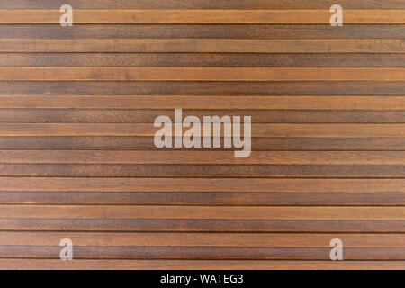 Natural interior brown wooden panel background and texture. Stock Photo