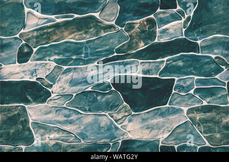 blue marble texture - abstract seamless background. infinitely seamless texture of dark blue marble stones for decorative wall and fence decoration Stock Photo