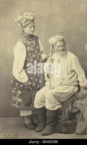 Dudin Ukrainians from Poltava region 2 1894. Stock Photo