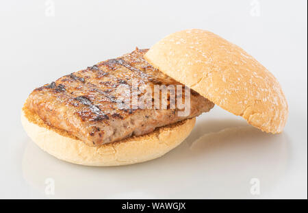 Lorne sausage, also known as square sausage, sliced sausage or square slice. A traditional Scottish food usually made from minced meat, rusk and spice Stock Photo