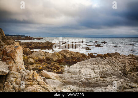 Landscape along the famous 17 Mile Drive in northern California near Carmel. Stock Photo