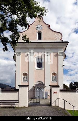 Parish church St. Stephan, Villabassa, Alta Pusteria, South Tyrol, Italy Stock Photo