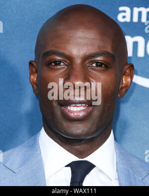 HOLLYWOOD, LOS ANGELES, CALIFORNIA, USA - AUGUST 21: Actor David Gyasi arrives at the Los Angeles Premiere Of Amazon's 'Carnival Row' held at the TCL Chinese Theatre IMAX on August 21, 2019 in Hollywood, Los Angeles, California, United States. (Photo by Xavier Collin/Image Press Agency) Stock Photo
