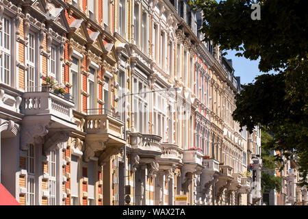 houses on Oppenhoffallee in the Frankenberg quarter, Aachen, North Rhine-Westphalia, Germany.  Gruenderzeithaeuser an der Oppenhoffallee im Frankenber Stock Photo