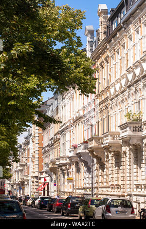 houses on Oppenhoffallee in the Frankenberg quarter, Aachen, North Rhine-Westphalia, Germany.  Gruenderzeithaeuser an der Oppenhoffallee im Frankenber Stock Photo