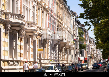 houses on Oppenhoffallee in the Frankenberg quarter, Aachen, North Rhine-Westphalia, Germany.  Gruenderzeithaeuser an der Oppenhoffallee im Frankenber Stock Photo