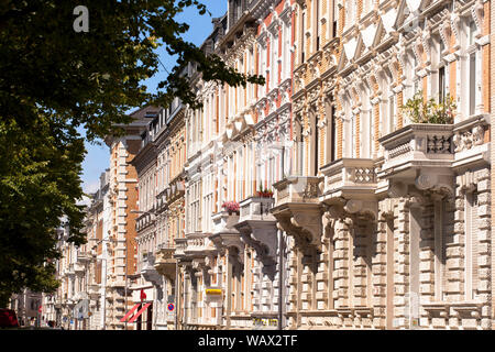 houses on Oppenhoffallee in the Frankenberg quarter, Aachen, North Rhine-Westphalia, Germany.  Gruenderzeithaeuser an der Oppenhoffallee im Frankenber Stock Photo