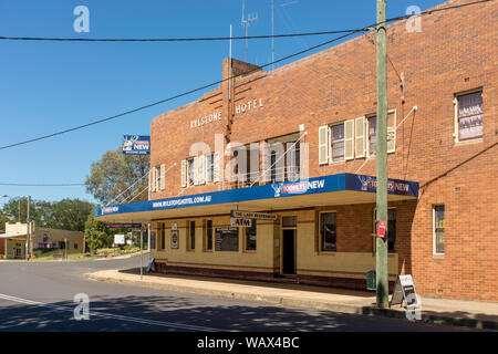 Rylstone Hotel, a historic country pub in the small town of Rylstone, NSW, Australia Stock Photo