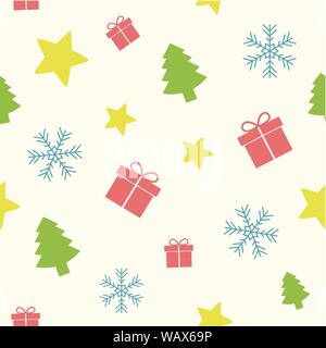 Seamless White Pattern Colorful Gift Boxes Stock Illustration 407395225