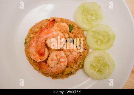 fried rice with shrimp, Thai food Stock Photo