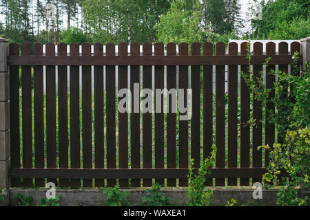 Privacy and security. Fence in close-up Stock Photo