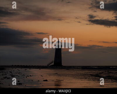 Shots taken on talacre beach just before sundown sunset in summer Stock Photo