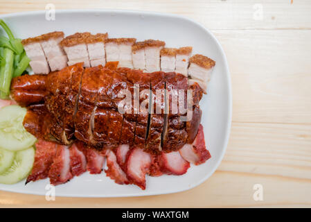 Roast duck and roast pork, Thai food, Chinese food Stock Photo