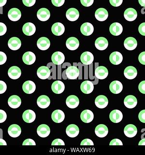 Abstract repeating circle pattern design background - colored vector graphic Stock Vector