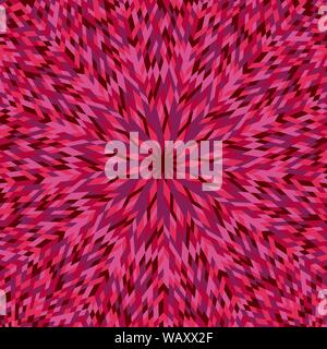 Geometrical abstract dynamic round pattern mosaic background - colorful hypnotic vector illustration Stock Vector