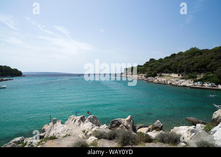 Suha punta beach, Island Rab, Adriatic sea, Croatia, Europe Stock Photo