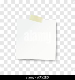 sheet of white paper with shadow Stock Vector