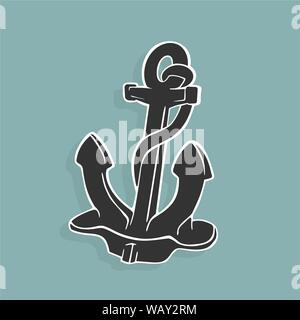 Illustration Vector Anchor Symbol Stock Vector