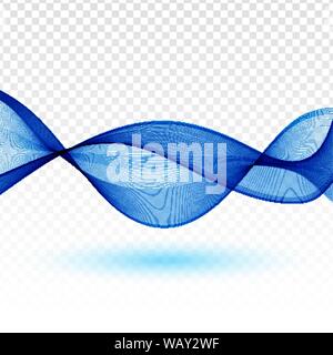 Abstract Blue Wave Vector Illustration. EPS10 Stock Vector