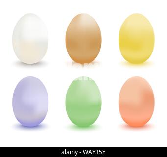 Colored easter eggs Stock Vector