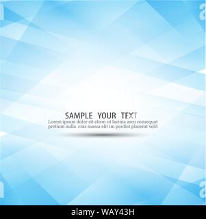 Blue abstract background composed of blue geometric shapes in different shades.Technology background. Stock Vector