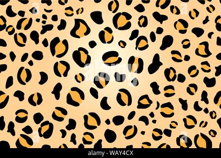 Seamless vector graphic pattern leopard print. Design example for wallpaper, apparel or website. Stock Vector