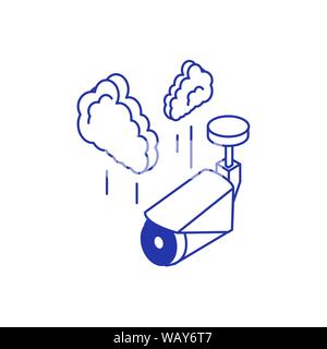 video camera device with clouds computing vector illustration design Stock Vector