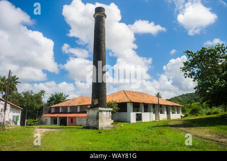 A view of Engenho Sao Joao on Itamaraca Island, Brazil - Engenho is a colonial-era Portuguese term for a sugar cane mill and its associated facilities Stock Photo