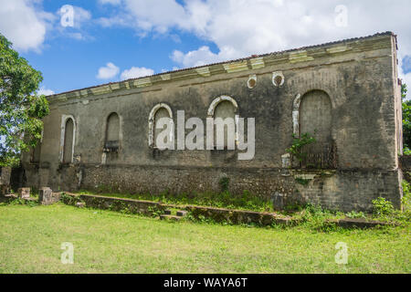 Main House of Engenho Sao Joao on Itamaraca Island, Brazil - Engenho is a colonial-era Portuguese term for a sugar cane mill and its associated facili Stock Photo