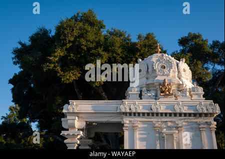 Malibu Hindu Templed photographed during sunset time in Calabas, CA Stock Photo