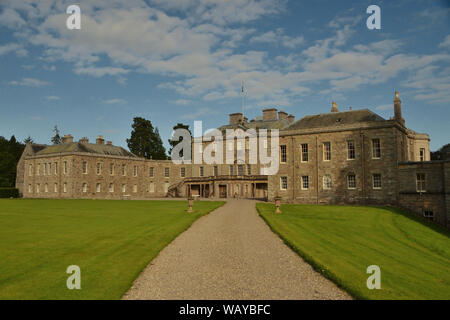 The front of Haddo House, a historic National Trust property in Aberdeenshire, Scotland, UK Stock Photo