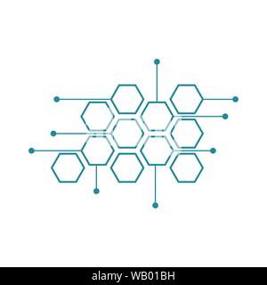 Abstract medical  background substance and molecules design Stock Vector