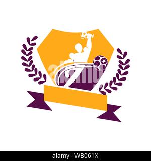 Soccer Football Badge Logo Design Templates Sport Vector Stock Vector
