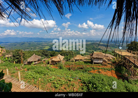 Doi Sa Ngo (Sa Ngo Mountain), AKHA hilltribe village, Chiang Saen District, Chiang Rai, Thailand Stock Photo