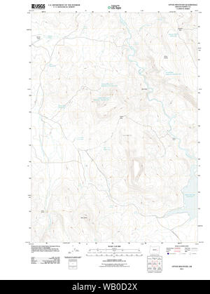 USGS Topo Map Oregon Upton Mountain 20110831 TM Restoration Stock Photo