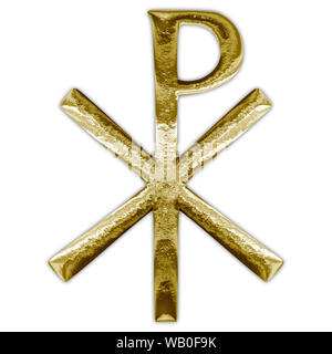 Christian Chi Rho PX symbol for first two Greek letters of Christ on ...