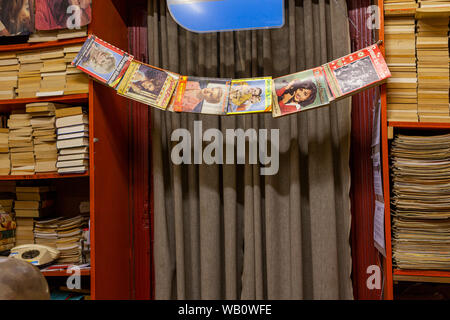 Vienna,Austria-Dezember 09,2010:vintage gossip magazine in an old  bookstore Stock Photo