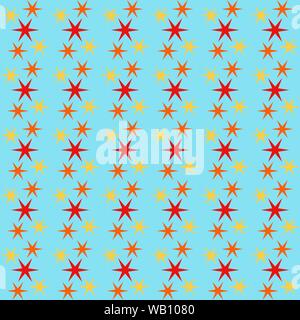 Seamless pattern background with stars, colorful illustration, eps10 Stock Vector