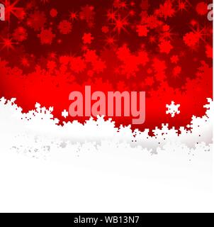 Christmas snowflake with night star light and snow fall abstract bakcground vector illustration eps10 002 Stock Vector