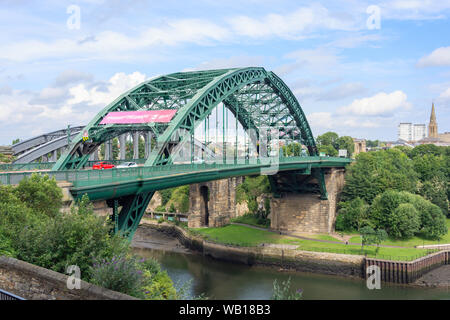 The Wearmouth Bridge, Fawcett Street, Sunderland, Tyne and Wear, England, United Kingdom Stock Photo