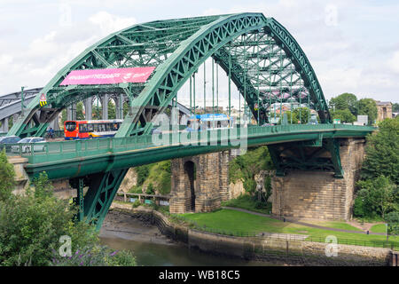 The Wearmouth Bridge, Fawcett Street, Sunderland, Tyne and Wear, England, United Kingdom Stock Photo