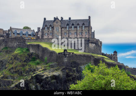 UK, Scotland, Edinburgh, view to Edinburgh Castle Stock Photo