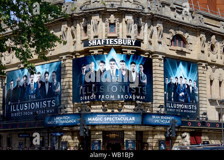 London, England, UK. The Illusionists magic show at the Shaftesbury Theatre, Shaftesbury Avenue (Aug 2019) Stock Photo