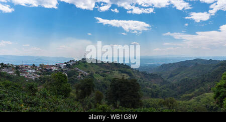 A nice view of a Colombian town called Buenavista, in Quindio. Stock Photo
