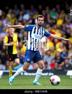 Brighton & Hove Albion's Davy Propper during the Premier League match at Vicarage Road, Watford