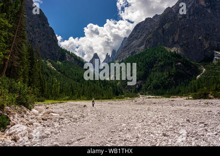 rockfall in the Dolomites, South Tyrol Stock Photo